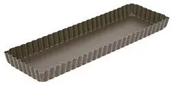 Must-Have Gobel quichevorm met uitneembare bodem 35 x 11 cm staal bruin