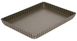 Beste Prijs Gobel quichevorm met uitneembare bodem 29 x 20,5 cm staal bruin