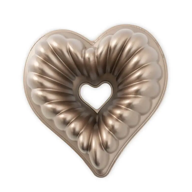 Beperkt Aanbod Nordic Ware Elegant Heart tulband bakvorm 24 cm gietaluminium