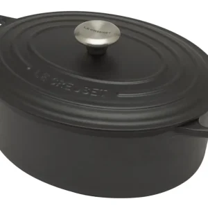 Le Creuset Signature braadpan ovaal 4,1 liter ø 27 cm gietijzer matzwart Favoriet