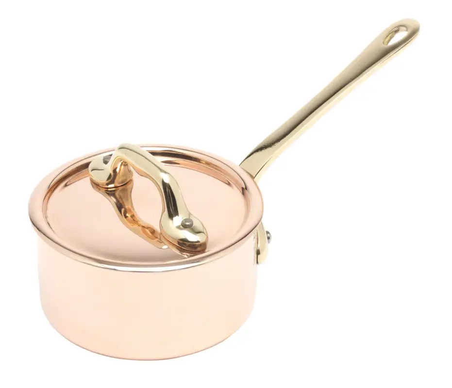 Mauviel M'minis steelpan ø 9 cm koper bronzen handgreep Shop Nu