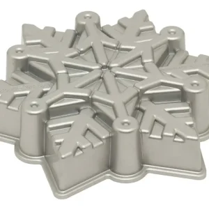 Hoge Kwaliteit Nordic Ware sneeuwvlok bakvorm ø 28 cm aluminium grijs