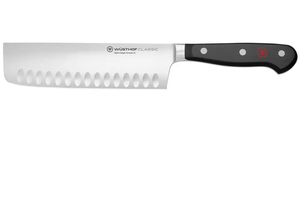 Finale Uitverkoop Wüsthof Classic Nakirimes met kuiltjes 17 cm messenstaal