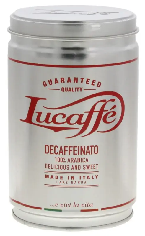Actieprijs Lucaffé Decaffeinato gemalen koffie blik 250 gram