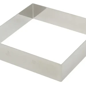 Seizoensaanbieding Gobel vierkante taartring 20 cm rvs glans