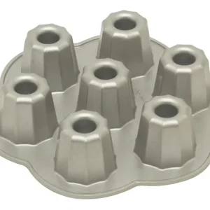 Nordic Ware koekbekers bakvorm 7 stuks ø 5,5 cm aluminium grijs Aanbieding