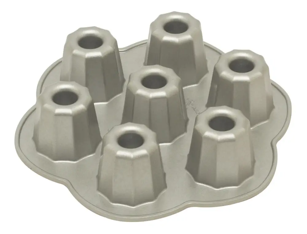 Nordic Ware koekbekers bakvorm 7 stuks ø 5,5 cm aluminium grijs Aanbieding