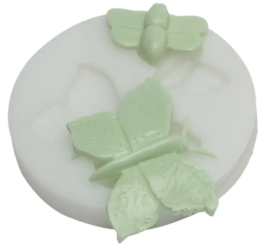Silikomart Sugarflex decoratiemal vlinders ø 7,2 cm silicone wit Superprijs