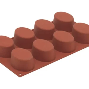 Silikomart bakvorm 8 ovalen ø 7,5 cm silicone bruin Bestseller