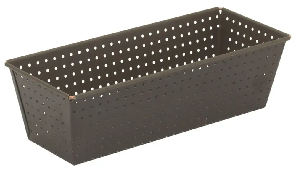Laatste Kans Gobel geperforeerde broodbakvorm 28 x 11,5 cm staal bruin
