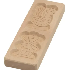 Betrouwbaar Oldenhof speculaasplank haan en molen 20,5 cm hout