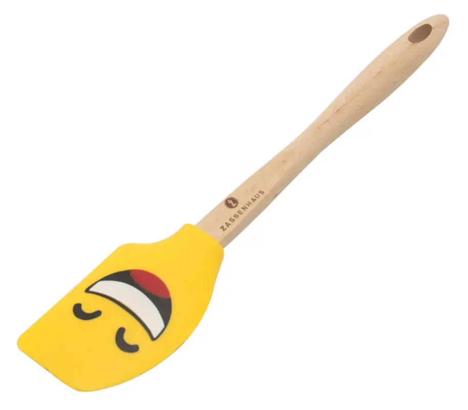 Zassenhaus Laugh spatel 30 cm silicone geel Betrouwbaar
