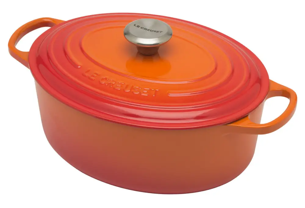 Seizoensaanbieding Le Creuset Signature braadpan ovaal 4,7 liter ø 29 cm gietijzer vulcanique