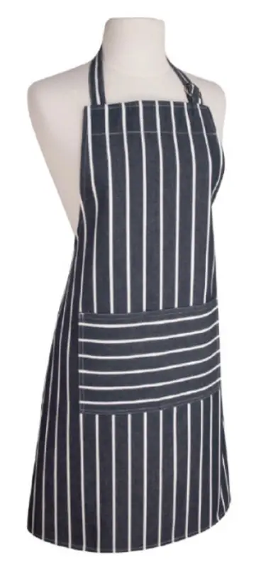 Now Designs Butcher Stripe schort 85 x 70 cm katoen blauw Exclusieve Aanbieding