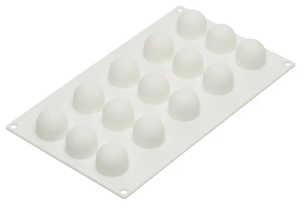 Fabrieksprijs Silikomart Professional bakvorm mini truffels ø 3,2 cm silicone wit