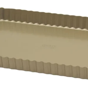 Hete Deal Oldenhof Golden Heritage rechthoekige taartvorm met losse bodem 31 x 21 cm staal