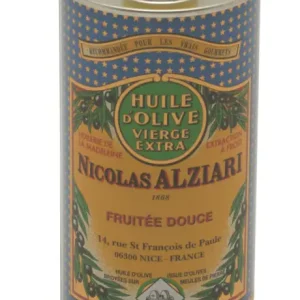 Nicolas Alziari olijfolie Fruitée Douce blik 500 ml blauw Voordeelprijs
