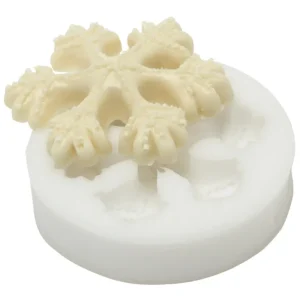 Express Levering Silikomart Sugarflex decoratiemal sneeuwkristal 6 cm silicone wit