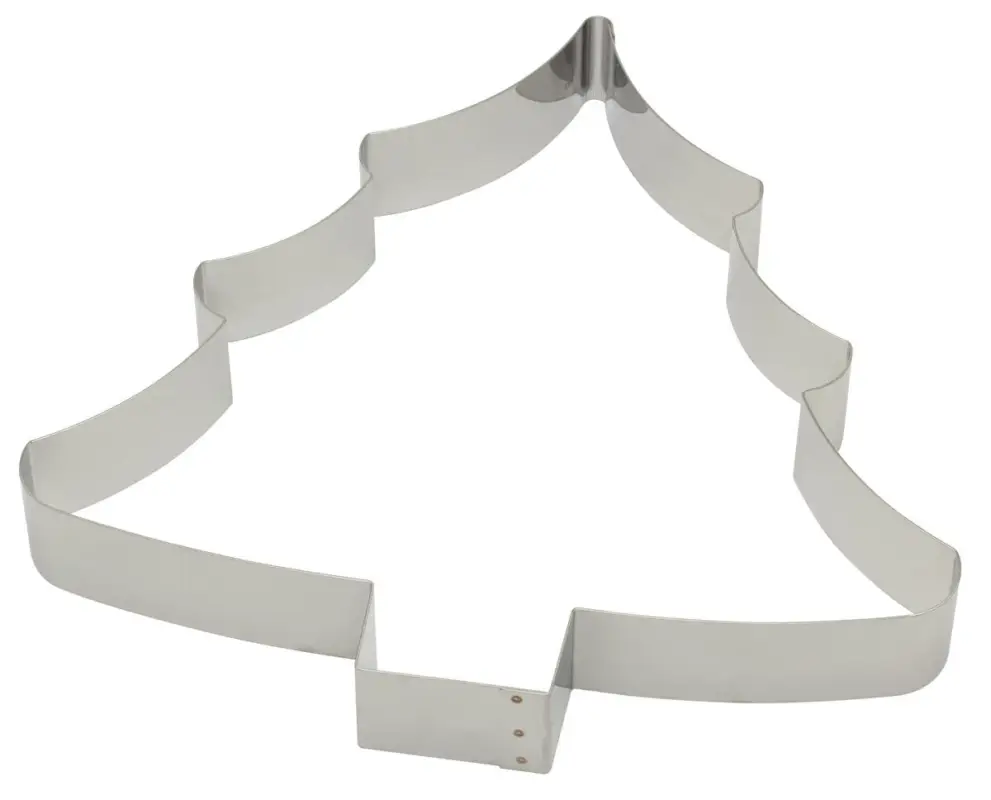 Aanbieding Gobel uitsteekvorm kerstboom 35 cm rvs glans