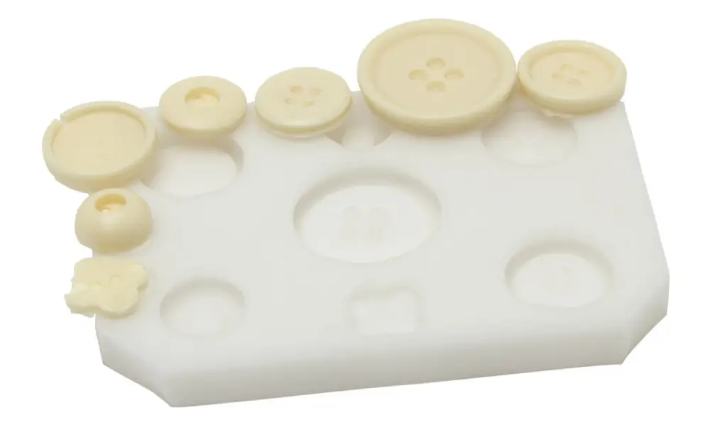Silikomart Sugarflex decoratiemal knopen 1,3 cm silicone wit Veilige Betaling