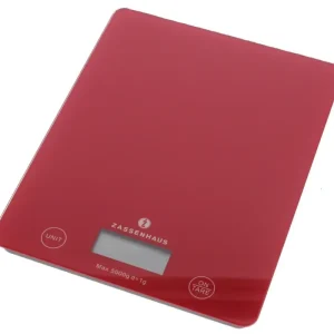 Zassenhaus Balance keukenweegschaal 5 kg rood Dagaanbieding