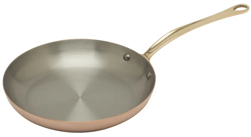 Merkproduct Mauviel M'150B koekenpan rond ø 30 cm koper bronzen steel