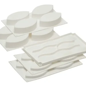 Silikomart Professional bakvormenset Lovissimo ovalen silicone wit 5-delig Nu Kopen