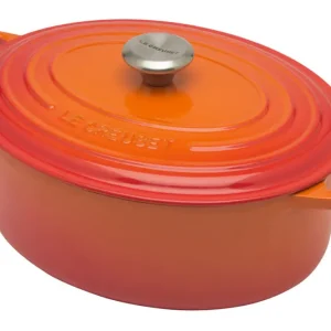 Le Creuset Signature braadpan ovaal 6,3 liter ø 31 cm gietijzer vulcanique Dagaanbieding