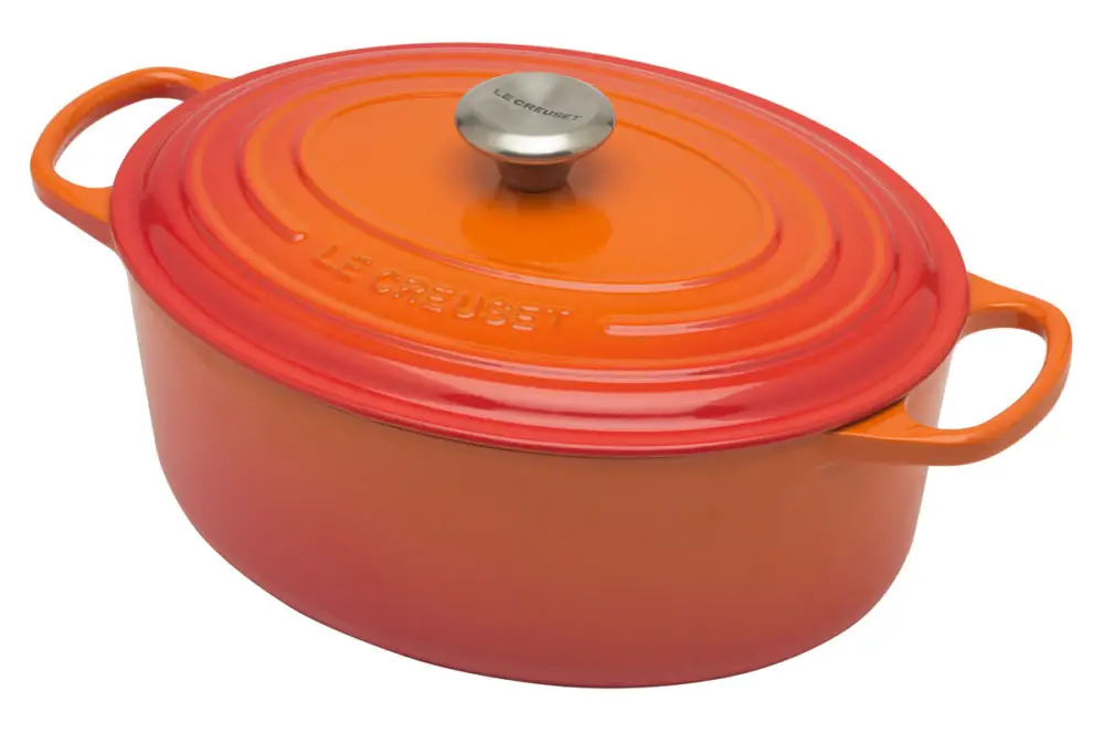 Le Creuset Signature braadpan ovaal 6,3 liter ø 31 cm gietijzer vulcanique Dagaanbieding