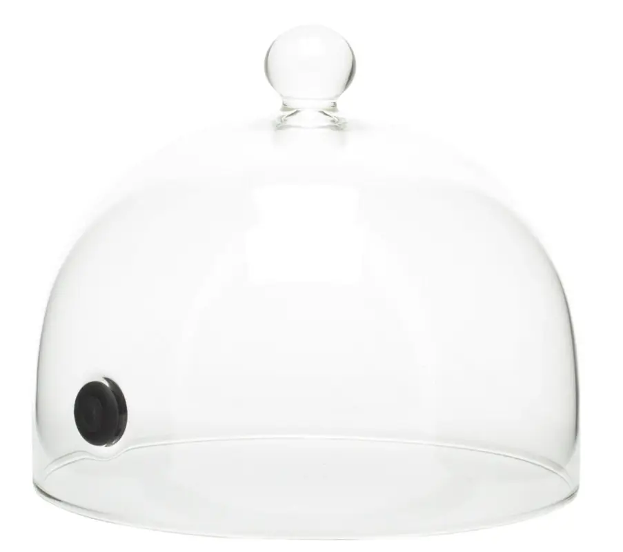100% Chef Rubi rookstolp met ventiel ø 18 cm glas Favoriet