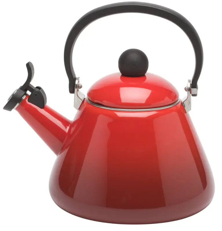 Le Creuset Kone fluitketel 1,6 liter staal kersrood Goedkoop