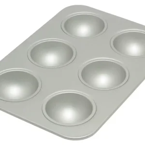 Fat Daddio's bakvorm 6 halve bollen geanodiseerd aluminium Koop Online