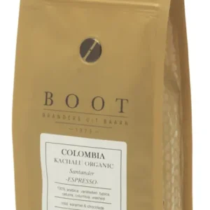 Boot Koffie Colombia Kachalu Organic Espresso koffiebonen 250 gram Meest Verkocht