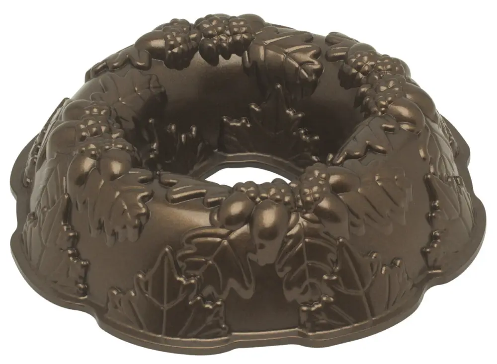 Nordic Ware Autumn Wreath herfstkrans bakvorm ø 25 cm aluminium bronskleurig Beperkt Aanbod