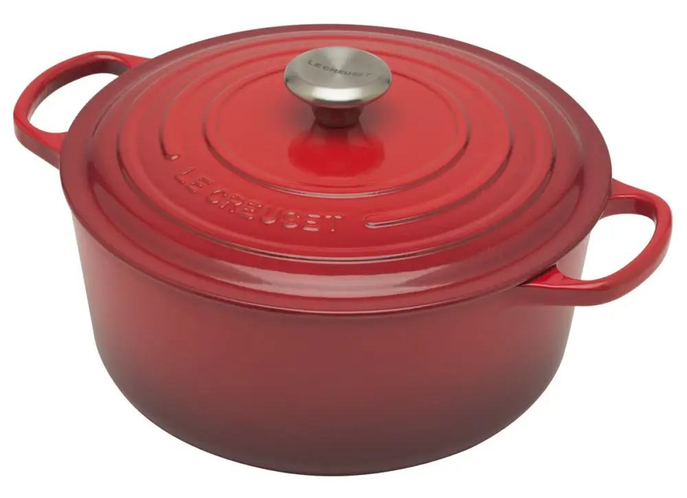 Le Creuset Signature braadpan 6,7 liter ø 28 cm gietijzer kersrood Finale Uitverkoop