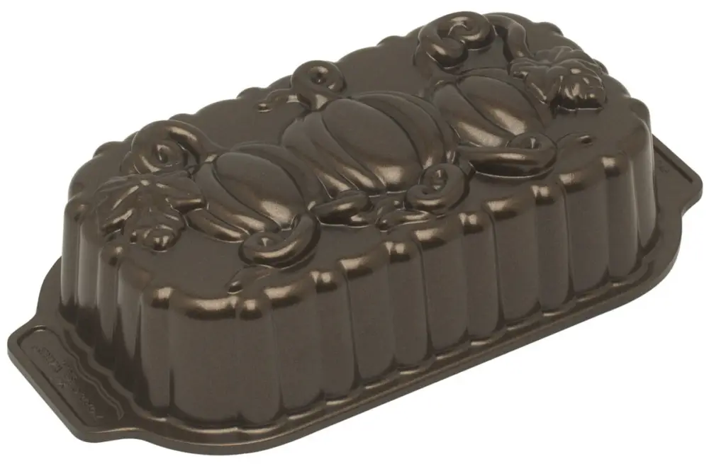 Goedkoop Nordic Ware Pumpkin Loaf bakvorm 1,4 liter aluminium bronskleurig