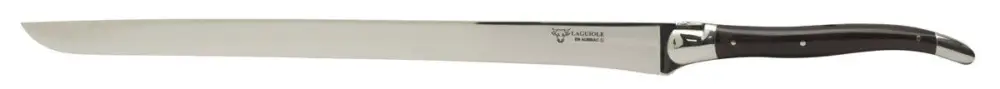 Gereduceerde Prijs Laguiole en Aubrac hammes 29,5 cm buffelhoorn donkerbruin