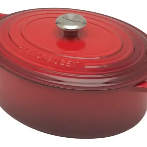 Le Creuset Signature braadpan ovaal 7,5 liter ø 33 cm gietijzer kersrood Gereduceerde Prijs