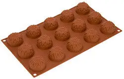 Beste Prijs Silikomart bakvorm 15 zonnebloemen ø 4,4 cm silicone bruin