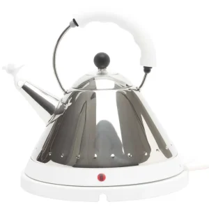 Shop Nu Alessi Michael Graves waterkoker 1,5 liter gepolijst rvs wit