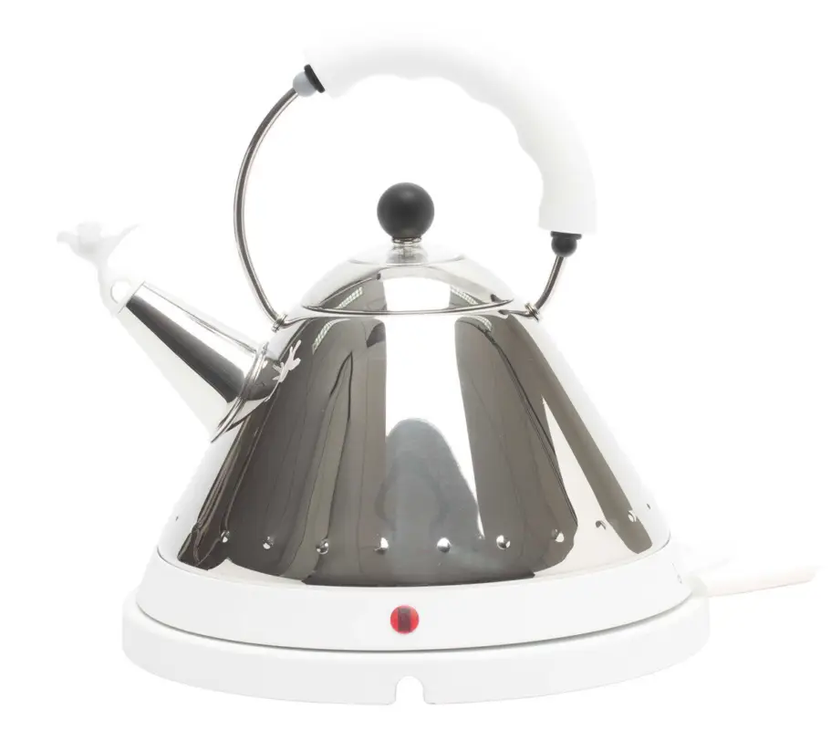 Shop Nu Alessi Michael Graves waterkoker 1,5 liter gepolijst rvs wit
