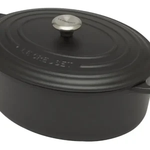 Le Creuset Signature braadpan ovaal 8,9 liter ø 35 cm gietijzer mat zwart Betaalbaar