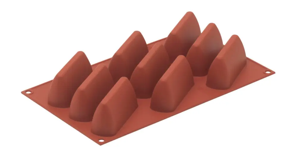 Bestel Nu Silikomart bakvorm 9 gianduiotto vormen 9,4 x 3,2 cm silicone bruin