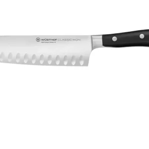 Meest Verkocht Wüsthof Classic Ikon Santoku mes met kuiltjes 17 cm messenstaal