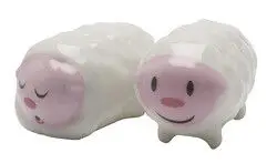 Alessi Figure Tiny little sheep schaapjes 3,8 cm porselein 2-delig Seizoensaanbieding