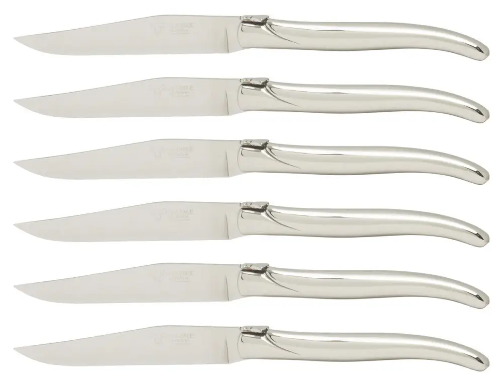 Laguiole en Aubrac steakmes 11,5 cm rvs 6 stuks Betrouwbaar