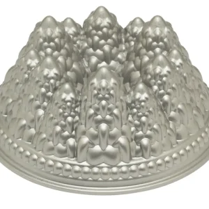 Shop Nu Nordic Ware tulbandvorm 10 kerstbomen ø 24 cm aluminium grijs