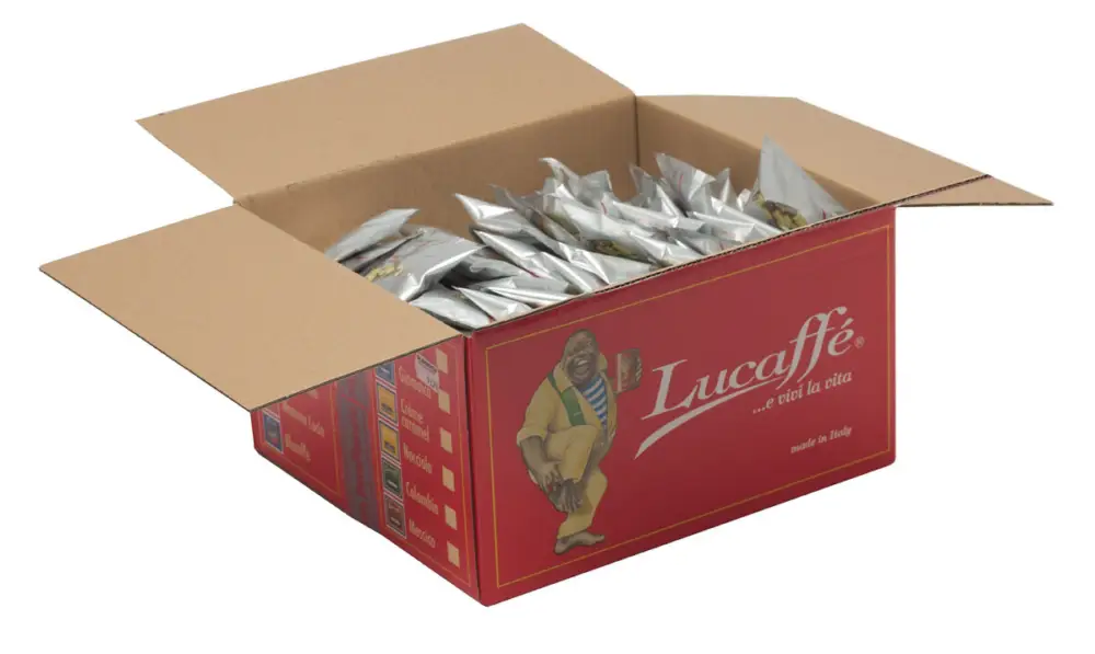 Korting Lucaffé Decaffeinato cafeïnevrije espressoservings doos 150