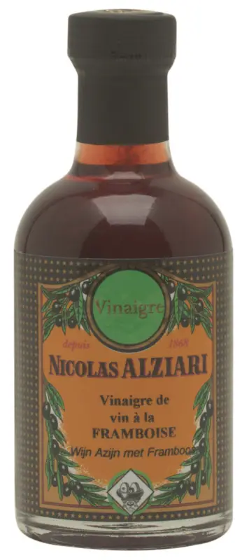 Nicolas Alziari Framboos-wijnazijn fles 200 ml Direct Beschikbaar