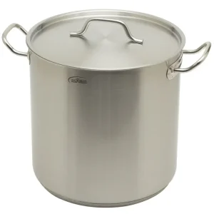 Koop Online Inoxibar industriële soeppan 21 liter ø 30 cm rvs mat